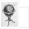 Globe On Stand 18Th Century Engraving by Anonymous