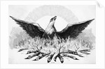 Engraving of Phoenix Rising from Flames by Anonymous