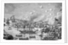 Engraving of the Bombardment of Canton by the English by Anonymous