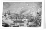Engraving of the Bombardment of Canton by the English by Anonymous