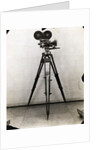 Early Movie Camera on Tripod by Anonymous
