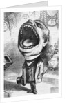 Mouthpiece Cartoon; Woodcut by Anonymous
