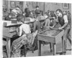 Cigarette Factory With Women Working by Anonymous