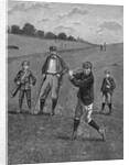 Men In Knickers Playing A Game Of Golf by Anonymous