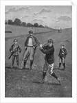 Men In Knickers Playing A Game Of Golf by Anonymous