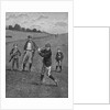Men In Knickers Playing A Game Of Golf by Anonymous