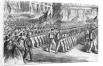 Troops Leaving New York;Civil War;Illust by Anonymous