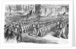 Troops Leaving New York;Civil War;Illust by Anonymous