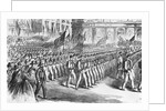 Troops Leaving New York;Civil War;Illust by Anonymous