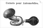 Engraving Of Automobile Horn by Anonymous