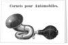 Engraving Of Automobile Horn by Anonymous
