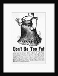 Don't Be Too Fat Kellogg Advertisement by Anonymous
