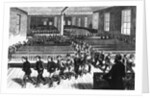 Engraving Of Fire Escape Drill by Anonymous