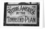 Billboard Advertising Townsend Plan by Anonymous
