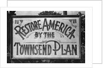 Billboard Advertising Townsend Plan by Anonymous
