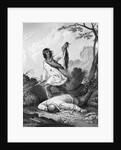 Indian Scalping Man; Lithograph by Anonymous