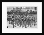 Military Band Marching In Front Capitol by Anonymous