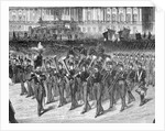 Military Band Marching In Front Capitol by Anonymous
