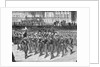 Military Band Marching In Front Capitol by Anonymous