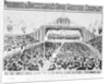View Of Canvas Tent Sitting Crowd by Anonymous