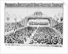 View Of Canvas Tent Sitting Crowd by Anonymous