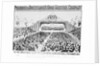 View Of Canvas Tent Sitting Crowd by Anonymous