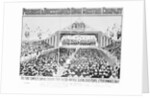 View Of Canvas Tent Sitting Crowd by Anonymous
