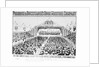 View Of Canvas Tent Sitting Crowd by Anonymous
