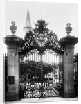 Castle Gate with Ornate Ironwork by Anonymous