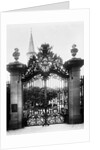 Castle Gate with Ornate Ironwork by Anonymous