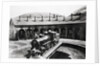 Round House With Train In Center by Anonymous