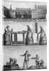 Three Panels Of Fish Industry In 1770 by Anonymous