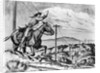 Pony Express Rider Passes Telegraph Line by Anonymous