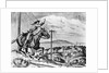 Pony Express Rider Passes Telegraph Line by Anonymous