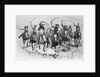 The Cowboy's Race Woodcut by Anonymous