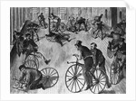 Scene In A Velocipede Riding School by Anonymous