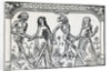 Women Dancing With Skeletons; Woodcut by Anonymous
