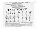 American Revolution Recruiting Poster by Anonymous