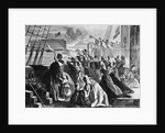 Women And Children Waving Goodbye by Anonymous