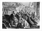 Women And Children Waving Goodbye by Anonymous