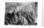 Women And Children Waving Goodbye by Anonymous