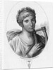 Engraved Portrait of Sappho, Greek Lyric Poet by Anonymous