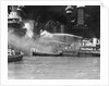 Pearl Harbor Aflame by Anonymous