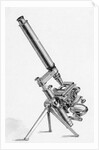 Folding Microscope; Engraving by Anonymous