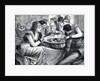 Engraving Of People Drinking Punch;Straw by Anonymous