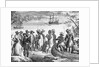 Henry Hudson Descending the Hudson River Illustration by Anonymous