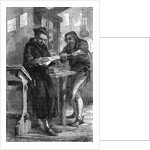 Print of William Caxton at His Printing Press by Corbis