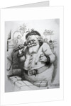 Santa Claus Talking On A Telephone by Thomas Nast