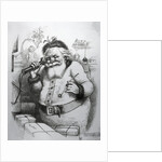 Santa Claus Talking On A Telephone by Thomas Nast