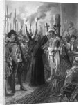 Engraving of the Execution of the Inca of Peru by Anonymous